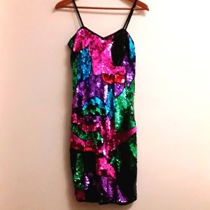 STUNNING SEQUINS SLEEVELESS DRESS